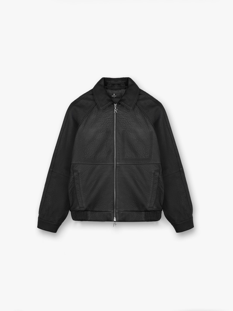 Chaqueta Cuero Negra